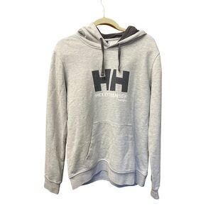 Helly Hansen Tarifa Gray Pullover Hoodie Logo Sweatshirt
